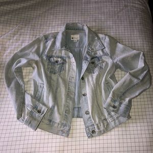 Light Distressed Jean Jacket